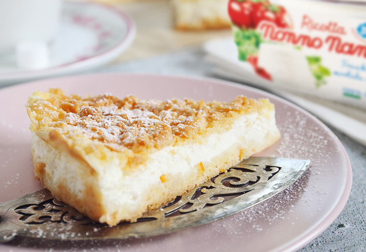 Crostata sbriciolata con Ricotta Nonno Nanni