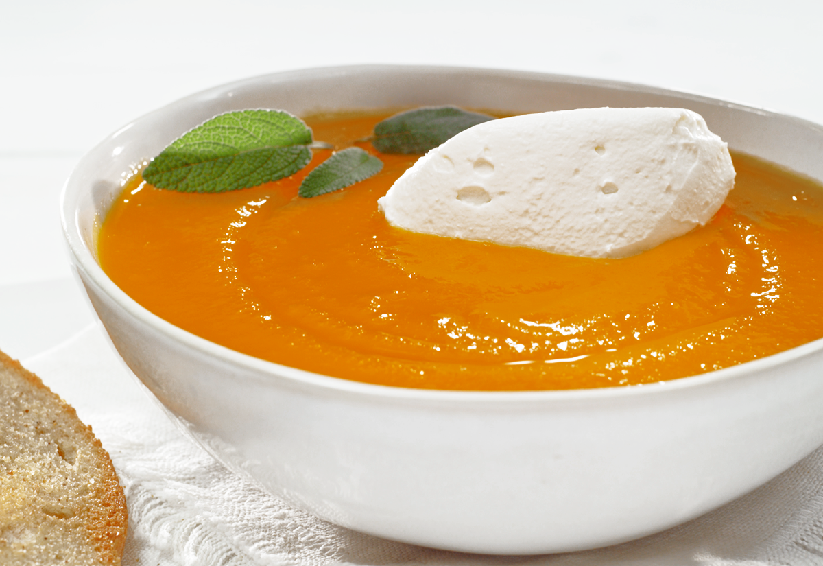 Vellutata di zucca con Robiola Nonno Nanni