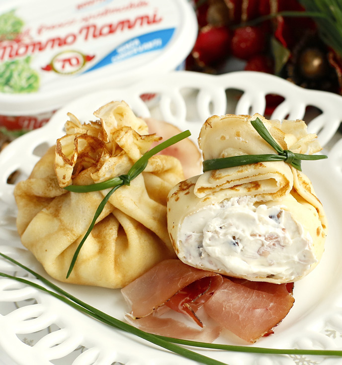 Saccottino con Speck, Noci e Fresco Spalmabile