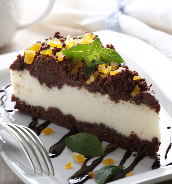 Cheesecake con ‪Fresco Spalmabile‬, Vaniglia e Cioccolato