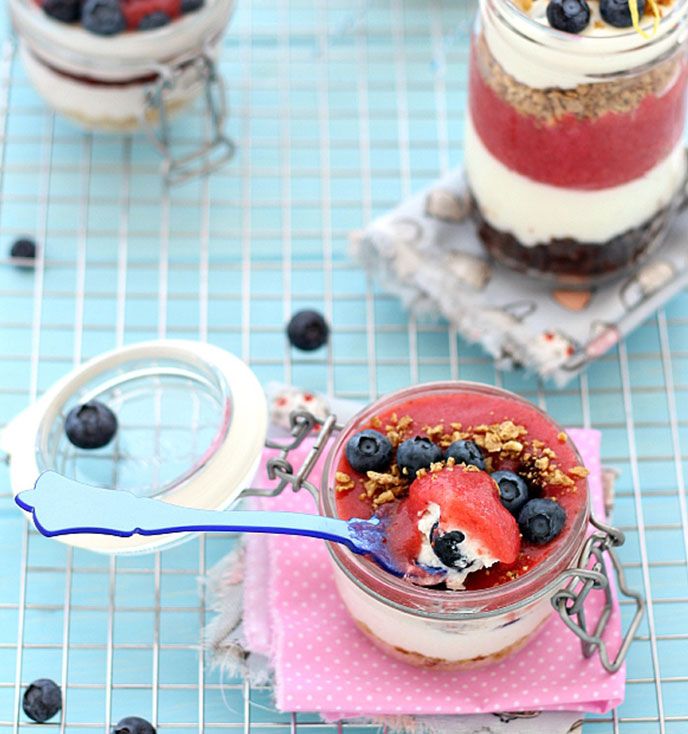 Cheesecake in barattolo con il Fresco Spalmabile