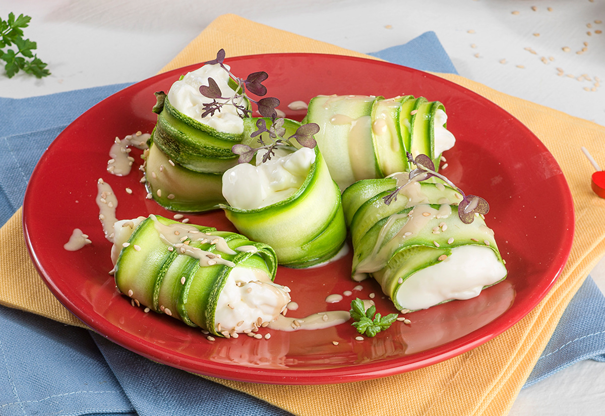 Involtini di zucchine e Fior di Stracchino Nonno Nanni